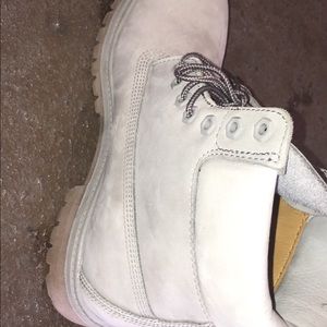 Grey waterproof timberland boots